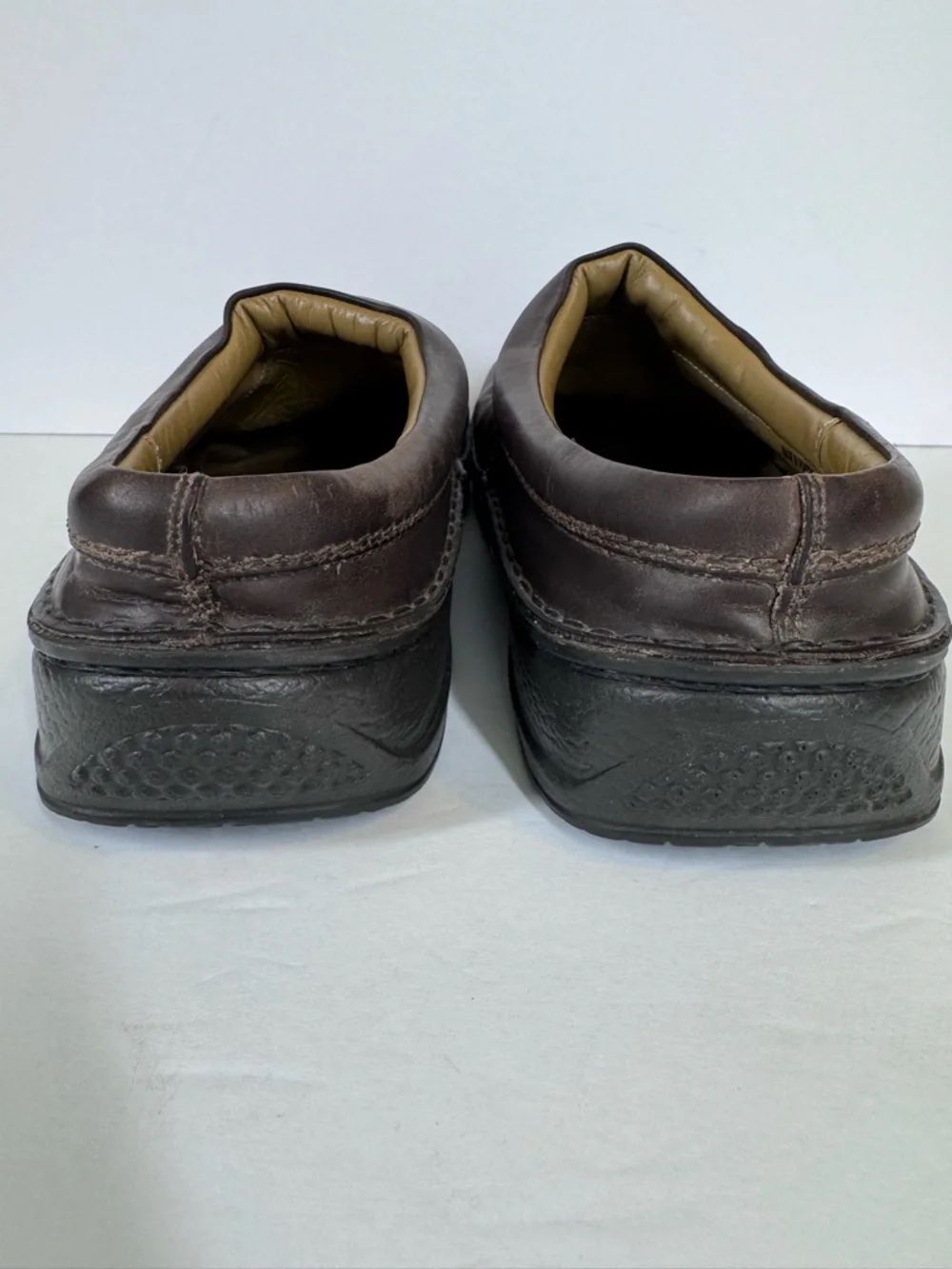 Footprints by Birkenstock Ashby Brown Leather Clog Mule EU 43 US M 10 Minimalist - Picture 8 of 12